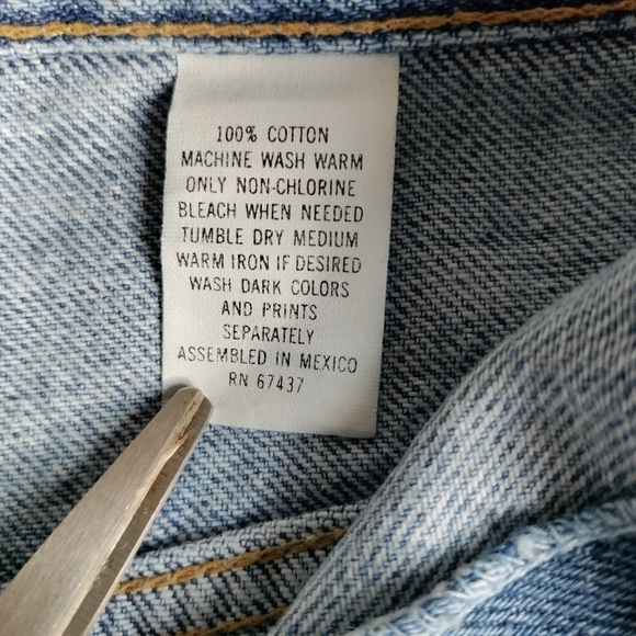 Sasson Vintage 80's 13" hi-rise jeans size 13 (8/9)  mom jeans button-fly - Picture 7 of 10